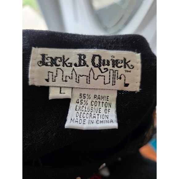 Vtg. Jack B. Quick Christmas Bling Sweater Women Size Large - Picture 3 of 4